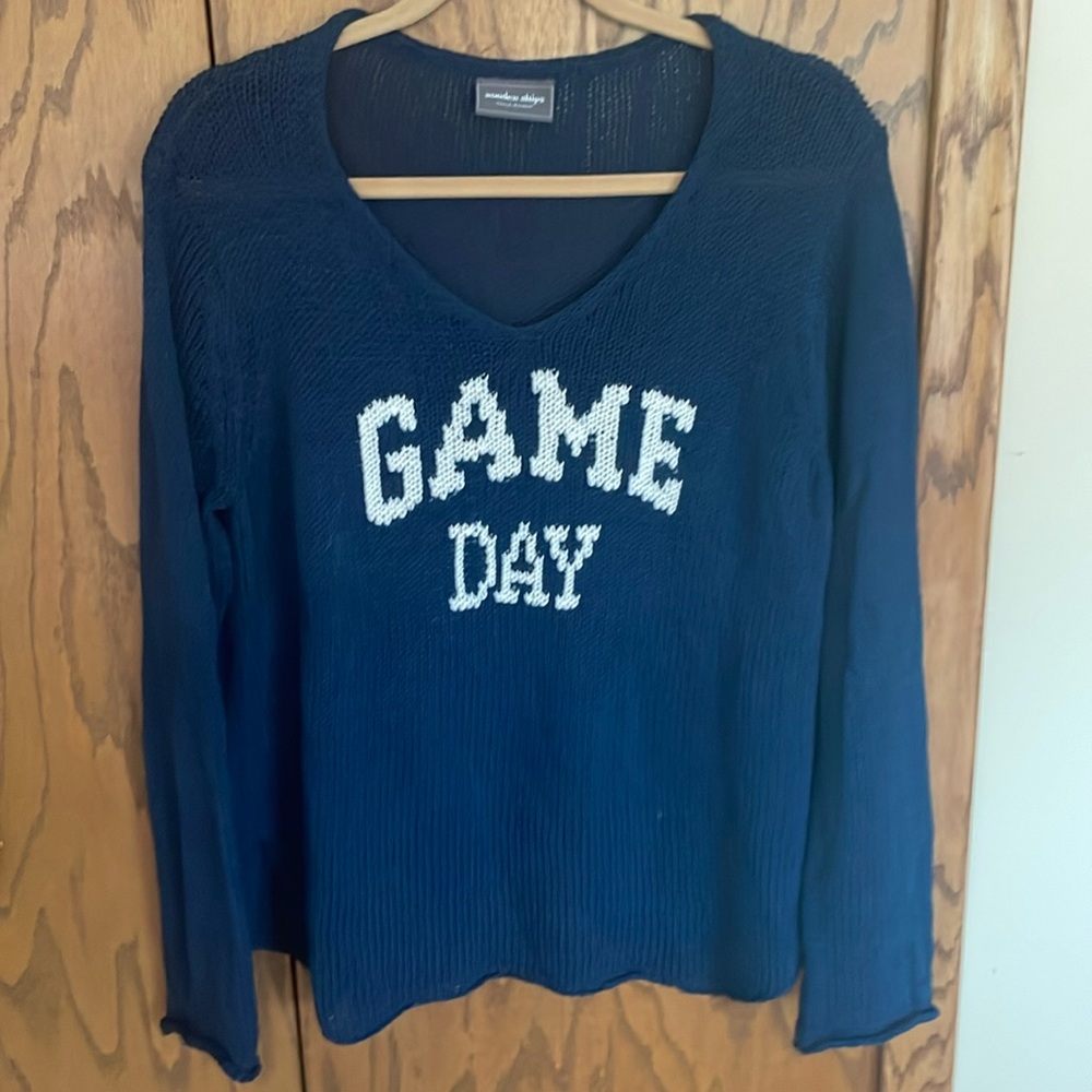 EUC Wooden Ships Knit Sweater - M/L